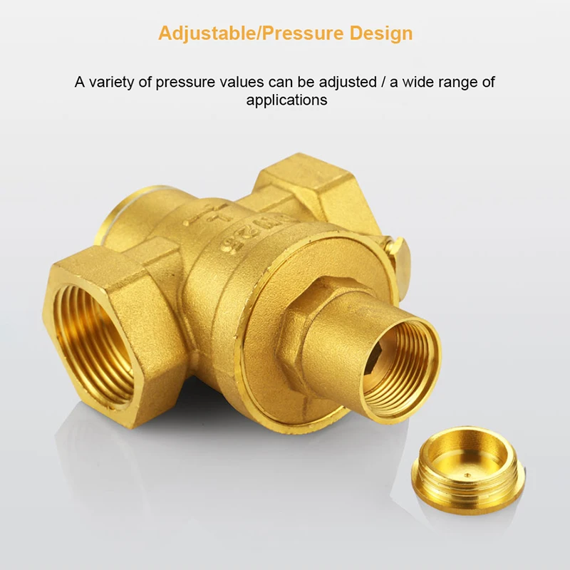 1/2 "3/4" 1 "2" ทองเหลืองวาล์วลด DN15 DN20 DN25 DN50 หญิงด้ายเครื่องทําน้ําอุ่นบ้านท่อความดันควบคุมวาล์ว