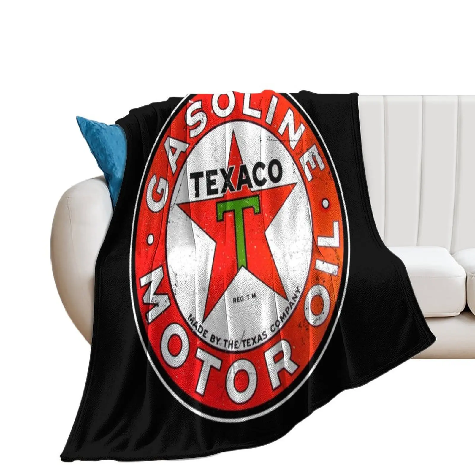 Texaco gasoline motor oil sign Throw Blanket Summer Loose Blankets