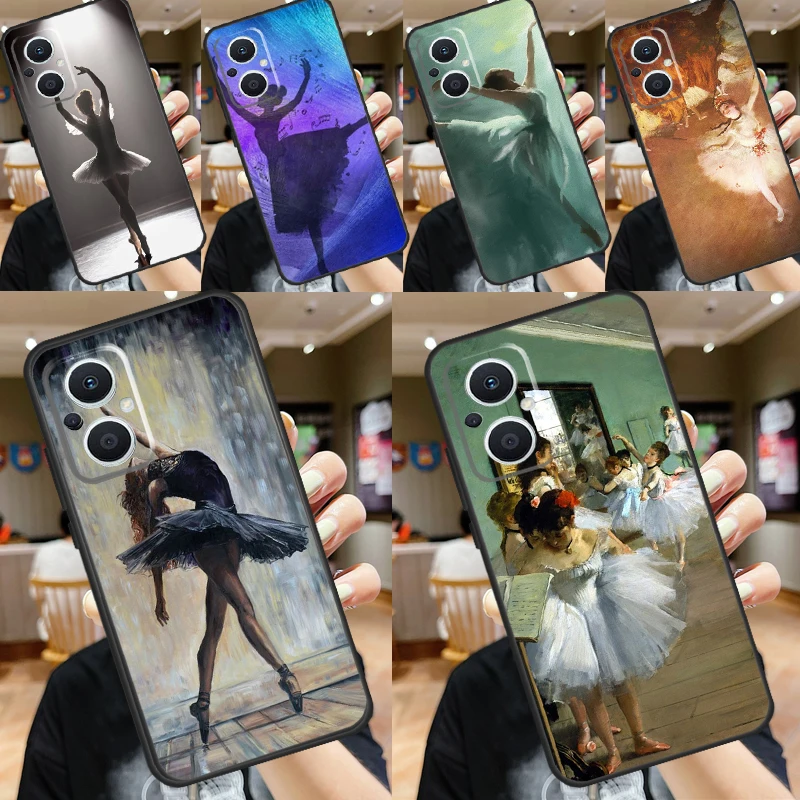 Ballet Ballerina Dancer Case For OPPO Reno 11F 8T 4Z 5Z 4 6 7 8 5 Lite 10 Pro OPPO Find X2 X3 Lite X5 X6 Pro Cover