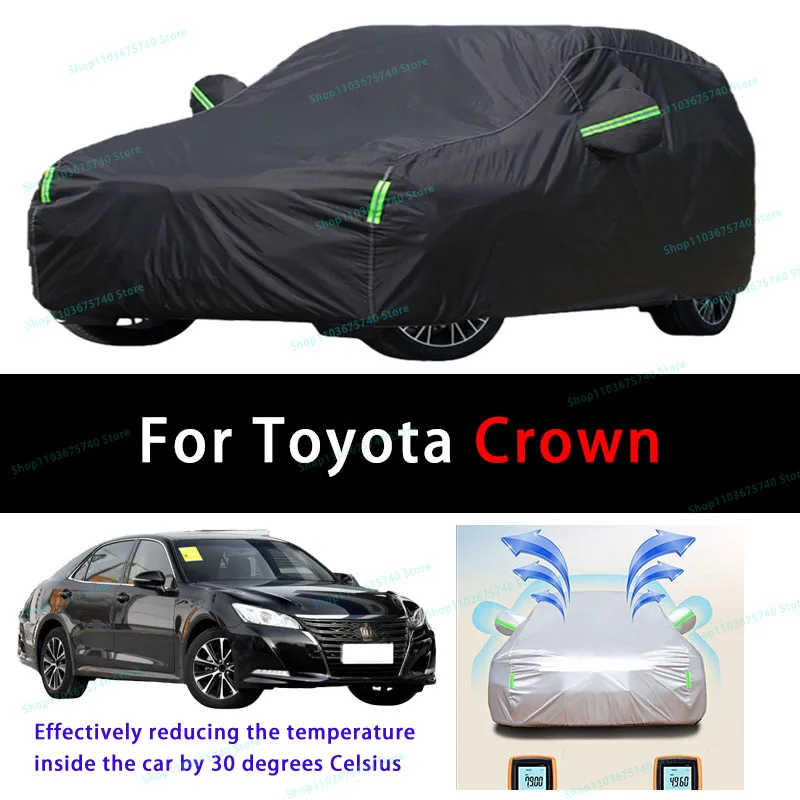 

For Toyota Crown Summer Full Car Covers Outdoor Sun uv Protection Dust Cooling Protective Auto Protective Cover