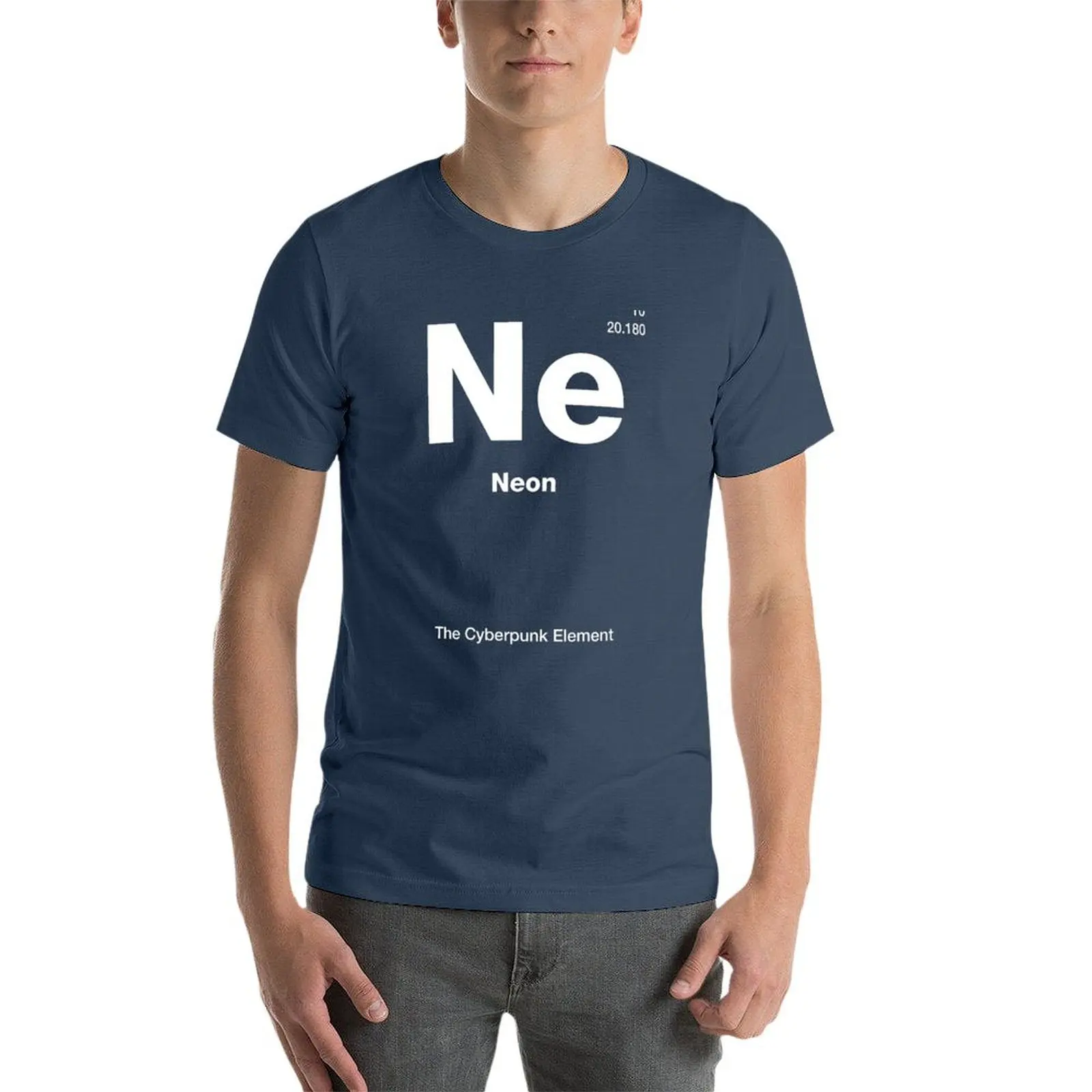 Neon // cyan - The Cyberpunk Element T-Shirt blanks Funny t-shirt man t shirt men t shirts high quality