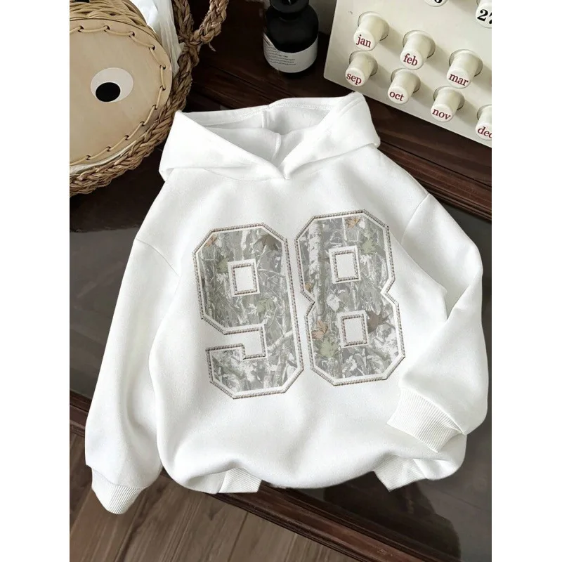 

Худи с принтом Branch, женская модная толстовка без капюшона, весенний сезон, удобный крой, другие материалы, 100% гарантия качества