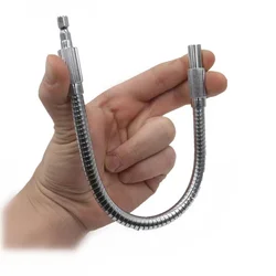 1/4 6.35mm Connection Soft Metal Extension Rod Link Tool Screwdriver Bit Snake Flexible Hose Cardan Shaft Flexible Drill Bit