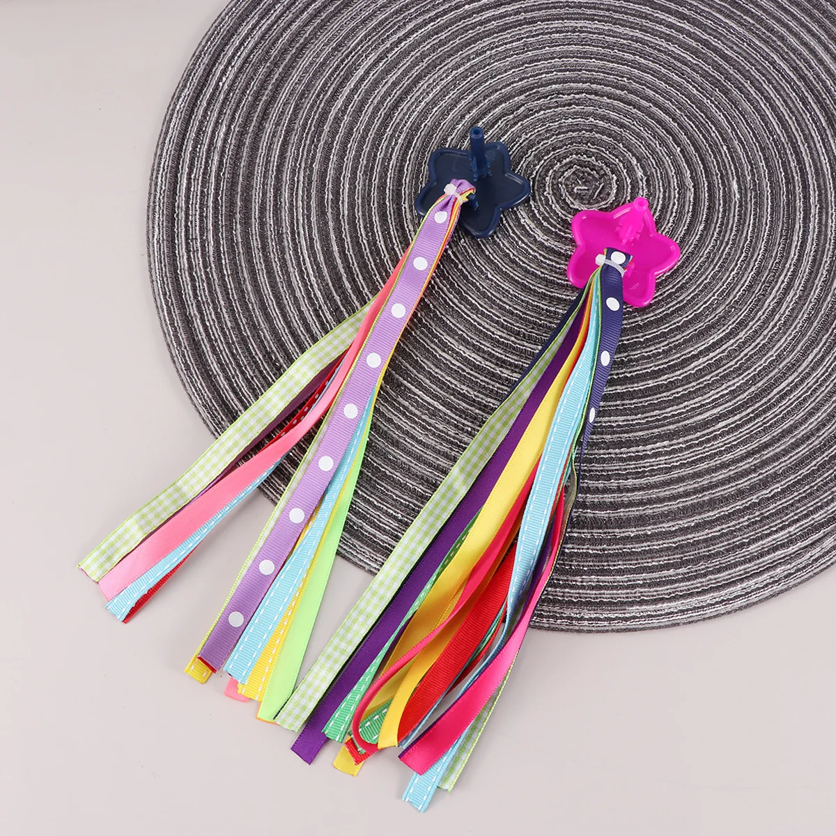

1 Pair Colorful Bike Handlebar Streamers Ribbons Tassels Decorative Accessories For Tricycles Scooters Gift