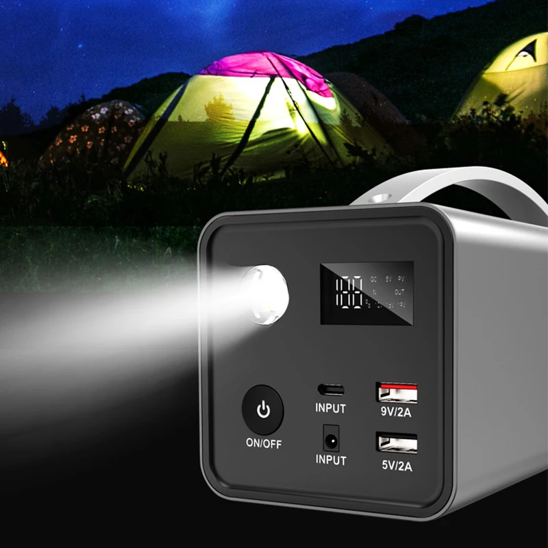 

200W Power Station Portable 32000mAh Solar Emergency Generator Outdoor Camping Power Bank 220V 110V