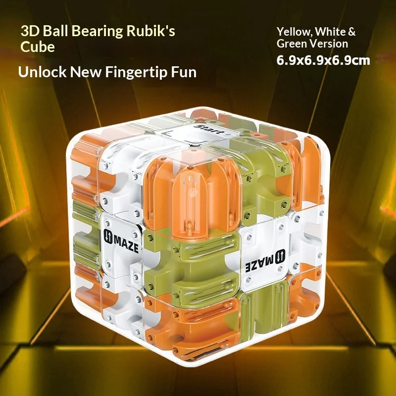عبر الحدود ثلاثية الأبعاد الكرة المتاهة 3x3 مكعب متاهة التفكير المنطقي تدريب الأطفال الإجهاد الإغاثة لعبة تململ تنافسية