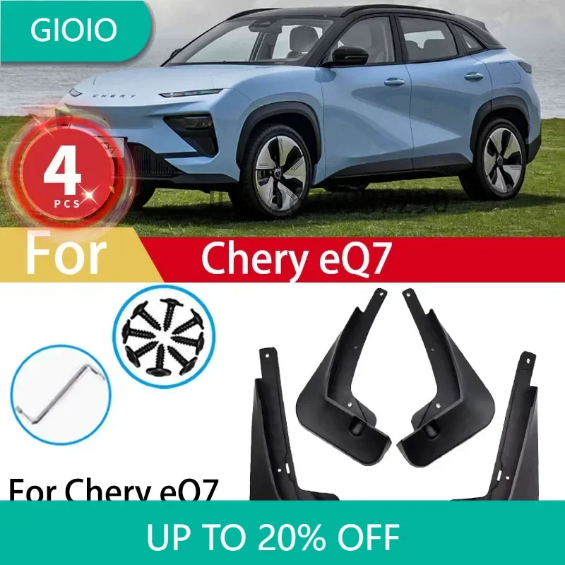 

For Chery eQ7 2023 2024 2025 Mud Flaps Car Splash Guards Fender Protector 4pcs Mudguards Accessories