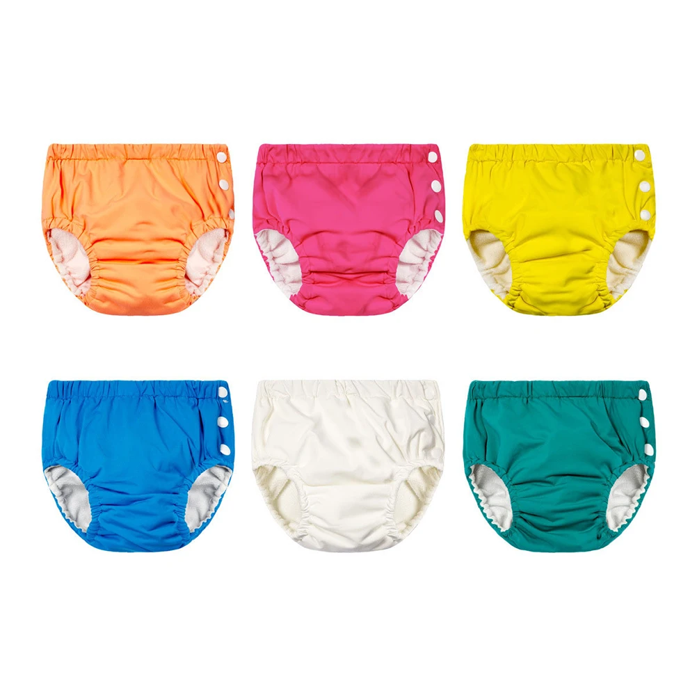 

Baby Swimwear Baby Swimming Pants Adjustable Washable Waterproof Diaper Pants for Baby Girl Boy (Blue 70cm)