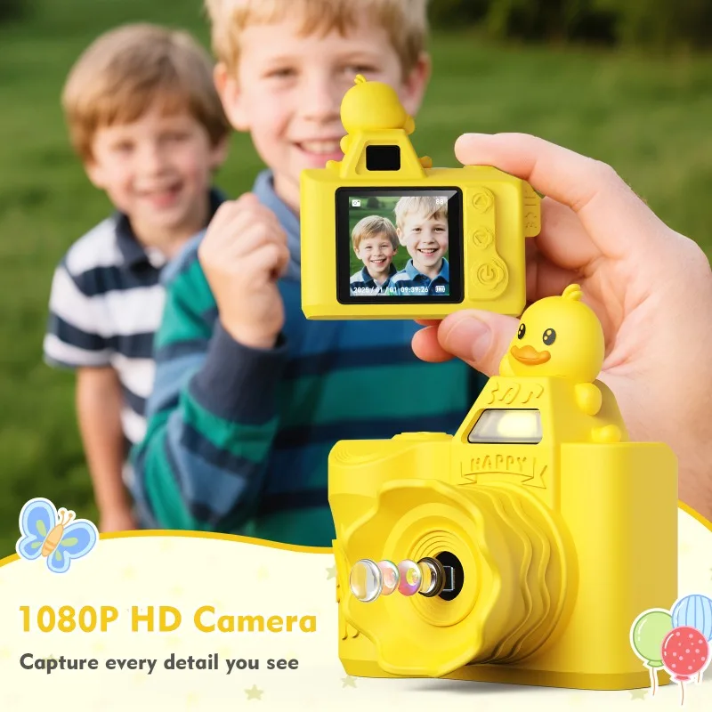 Silicone children's camera video photo lanyard containing 64G card birthday children's day gift