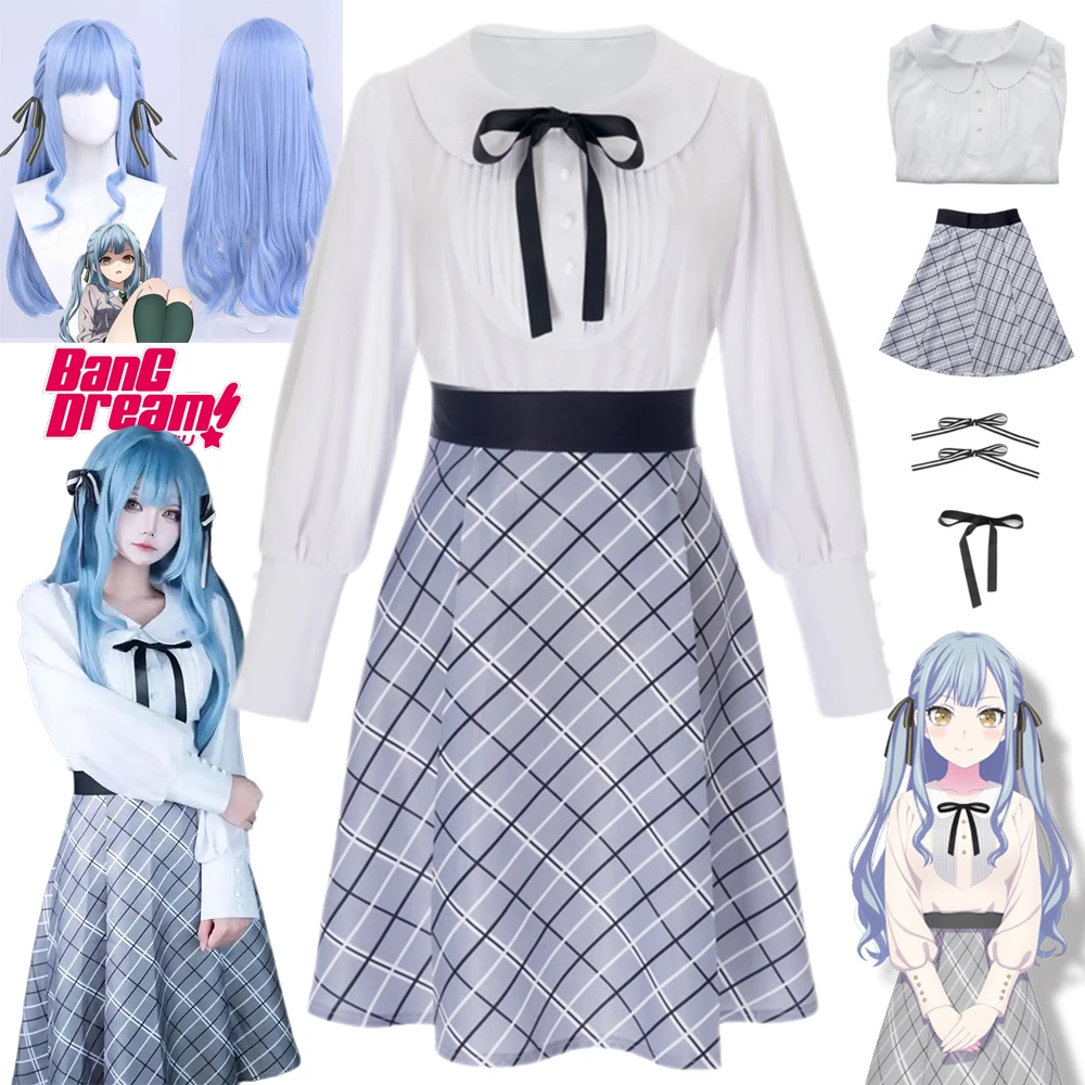

Anime Oblivionis Cosplay JK Dress BanG Dream Oblivionis Costume Wig Jk School Girls Uniform It's MyGO!!!!! Ave Mujica Women Cos