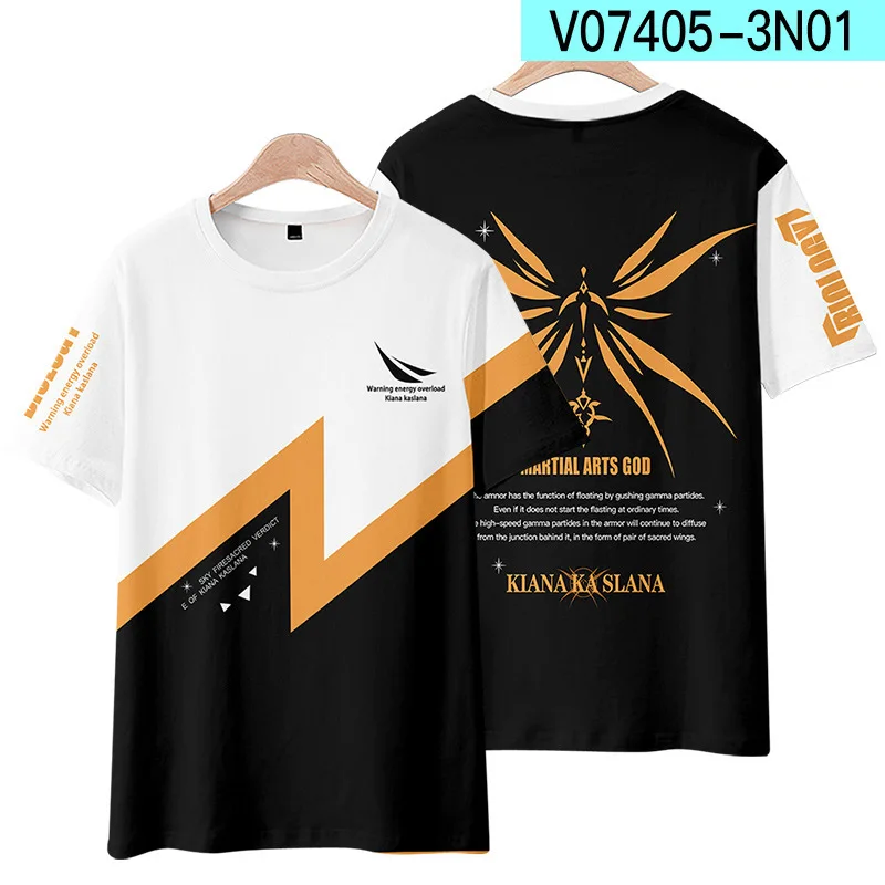 Anime Honkai Impact 3 3D Print T Shirt Women Men Kiana Kaslana Yae Sakura Fu Hua Raiden Mei Theresa Apocalypse Cosplay Costume