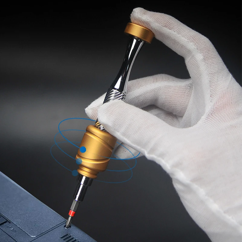 Screwdriver Set 37 In 1 Mini Aluminum Screwdriver Precision Disassembly Tool Magnetic Torx Hex Bit for Phone Watch Glasses