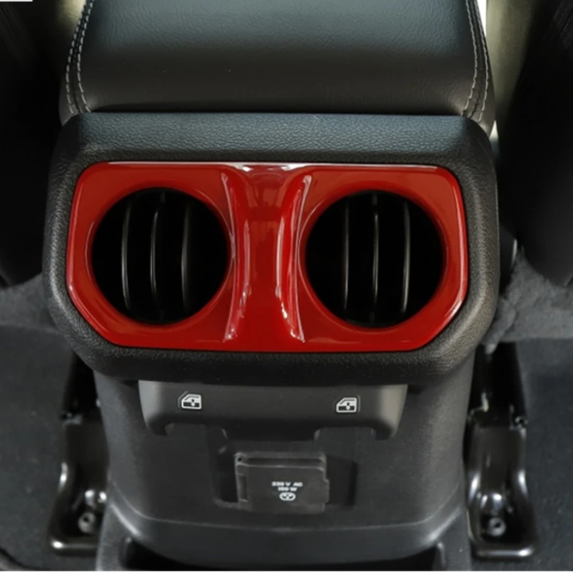 

LHD Air Conditioning AC Outlet Vent Frame Cover Trim Sticker Interior Styling For Jeep Wrangler JL 2018 - 2022 Accessories