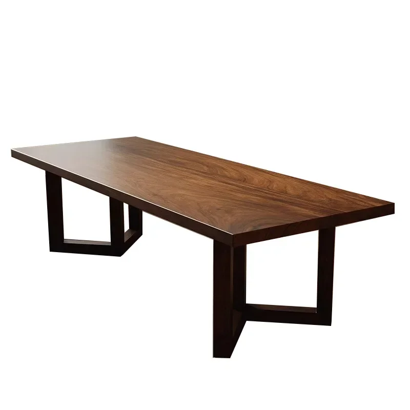 

South American walnut table household living room large long desk high-end writing table meeting table desk study workbench