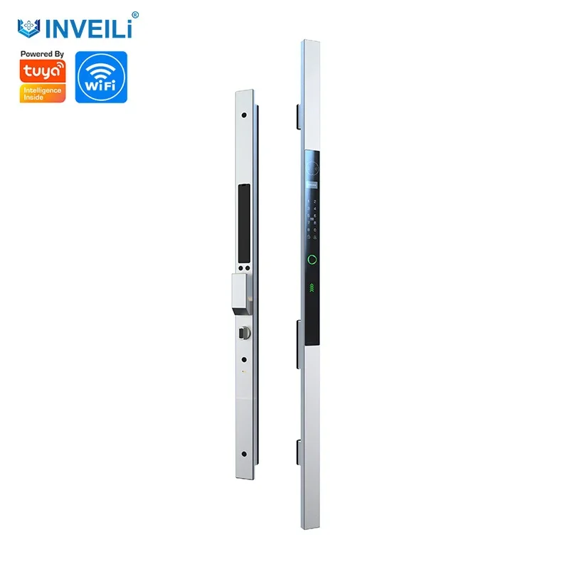 long handle Tuya With Fingerprint keyless WIFI camera Face Recognition digital electronic automatic Smart Door Locks