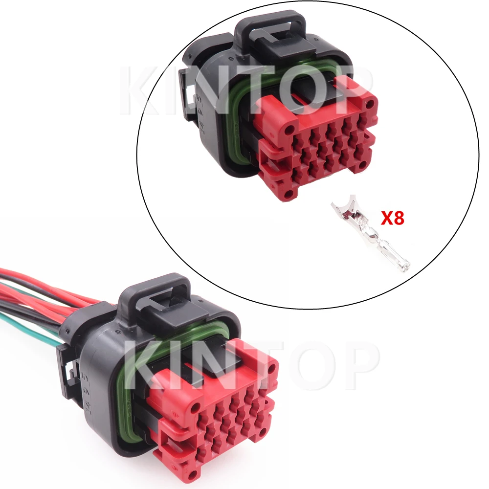 1 Set 14 Pins AC Assembly Automobile Wire Harness ECU Plug 770520-1 776273-1 Waterproof Socket Car Modification Connector Parts