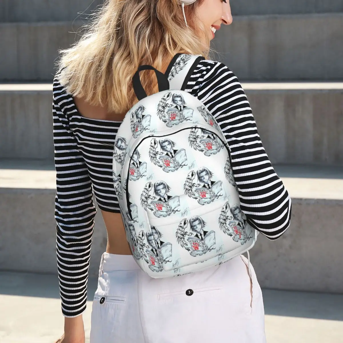Hunter Spider Band Student Backpack School Bag Hiking Travel Daypack for Boys Girls Fashion Bookbag Shoulder Bags