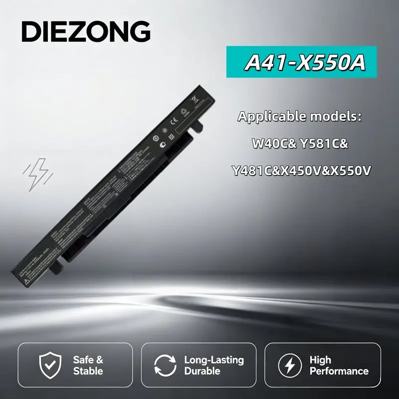 A41‑X550A Laptop Battery for ASUS W40C Y581C Y481C X450V X550V High Quality Cell Safe Stable Durable  Fast Charging