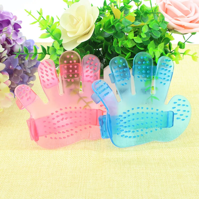 Five Finger Pet Bath Brush Dog Cleaning Brush Palm Massage Brush Dog Hair Brush Cleaning Supplies Brush