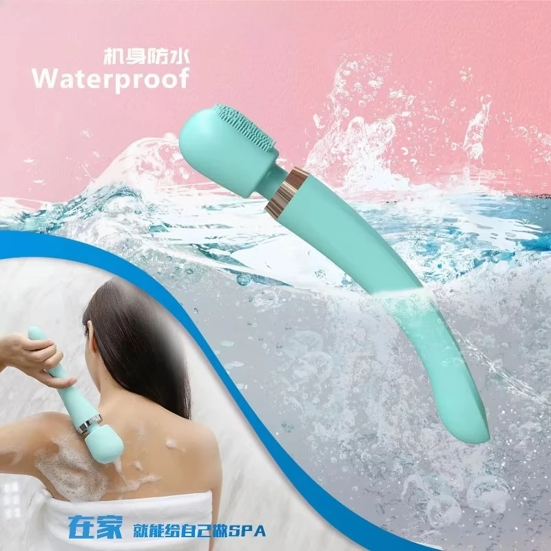 Electric Silicone Bath Brush, Charging Waterproof Rubbing Back Bathing, Bathing Massage Brush, Fully Automatic Charging Type