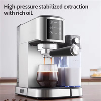 Semi-Automatic High-Pressure Steam Milk Frothing Italian Espresso Coffee Machine for Home with Constant Temperature Extraction