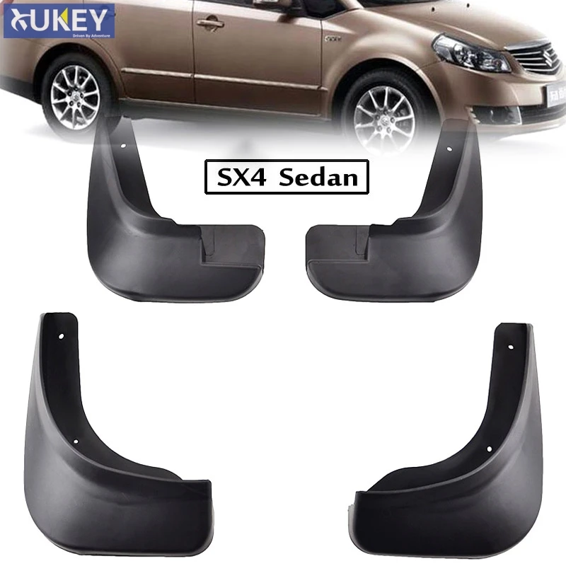 Mudflaps Splash Guards Mud Flap Car Mud Flaps For 2007-2013 Suzuki SX4 4-Door Sedan Mudguards Fender 2008 2009 2010 2011 2012