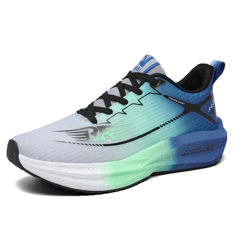 Bestseller herfstschoenen voor heren 2025 - Hardloopschoenen van ademend mesh, snelheidstraining van koolstofplaat, gedempt antislip wandelen, één