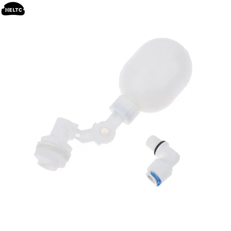 1pcs POM White Inlet Float Valve Adjustable Auto Fill Float Ball Valve Water Control Switch For Water Tower Tank