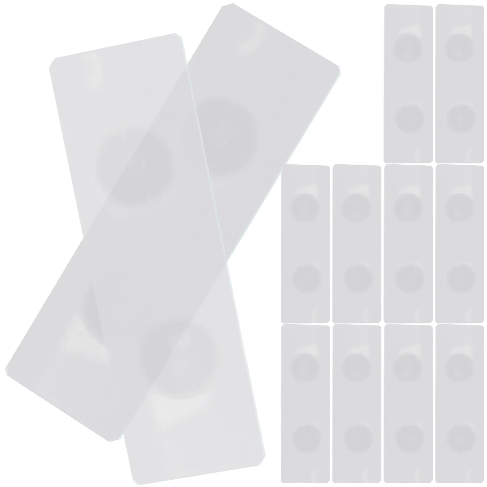 

50Pcs Double Concave Glass Microscope Slides for Specimens Microscope Slides for Laboratory Use Stable Firm Excellent