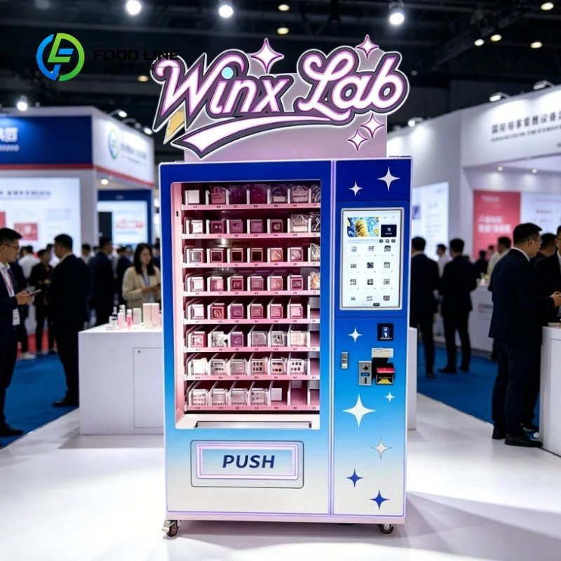 Touch Screen Eyelash Earring Beauty Vending Machine AI Trial Function Card Reader For Shopping Mall Retail Free Custom Stickers