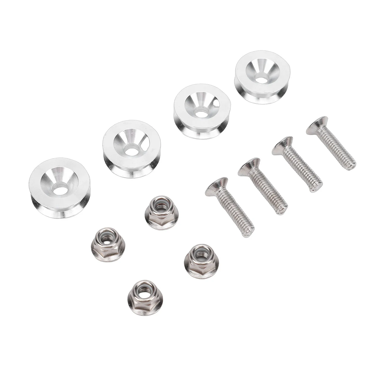 

4pcs Quick Release Motorcycle Tail Box Buckle Kit Aluminum Alloy Trunk Bracket Bushing Pad Buckle Spacers for