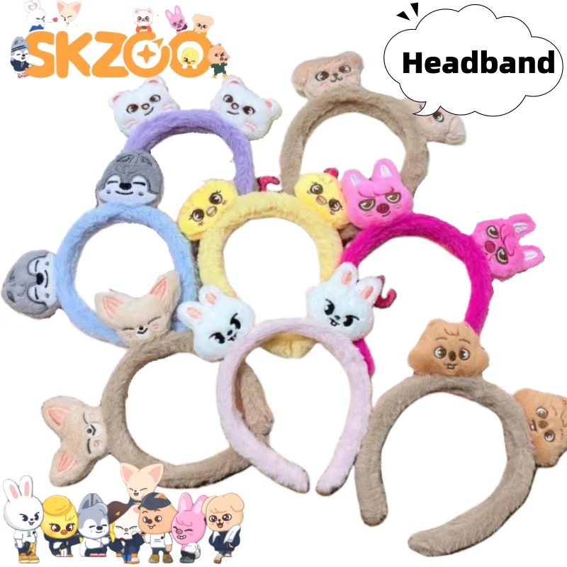 Diadema con diseño de personaje de anime SKZOO Wolf chan Leebit Dwaekki, Linda y Kawaii, Creativa, para Lavar la Cara y Maquillarse