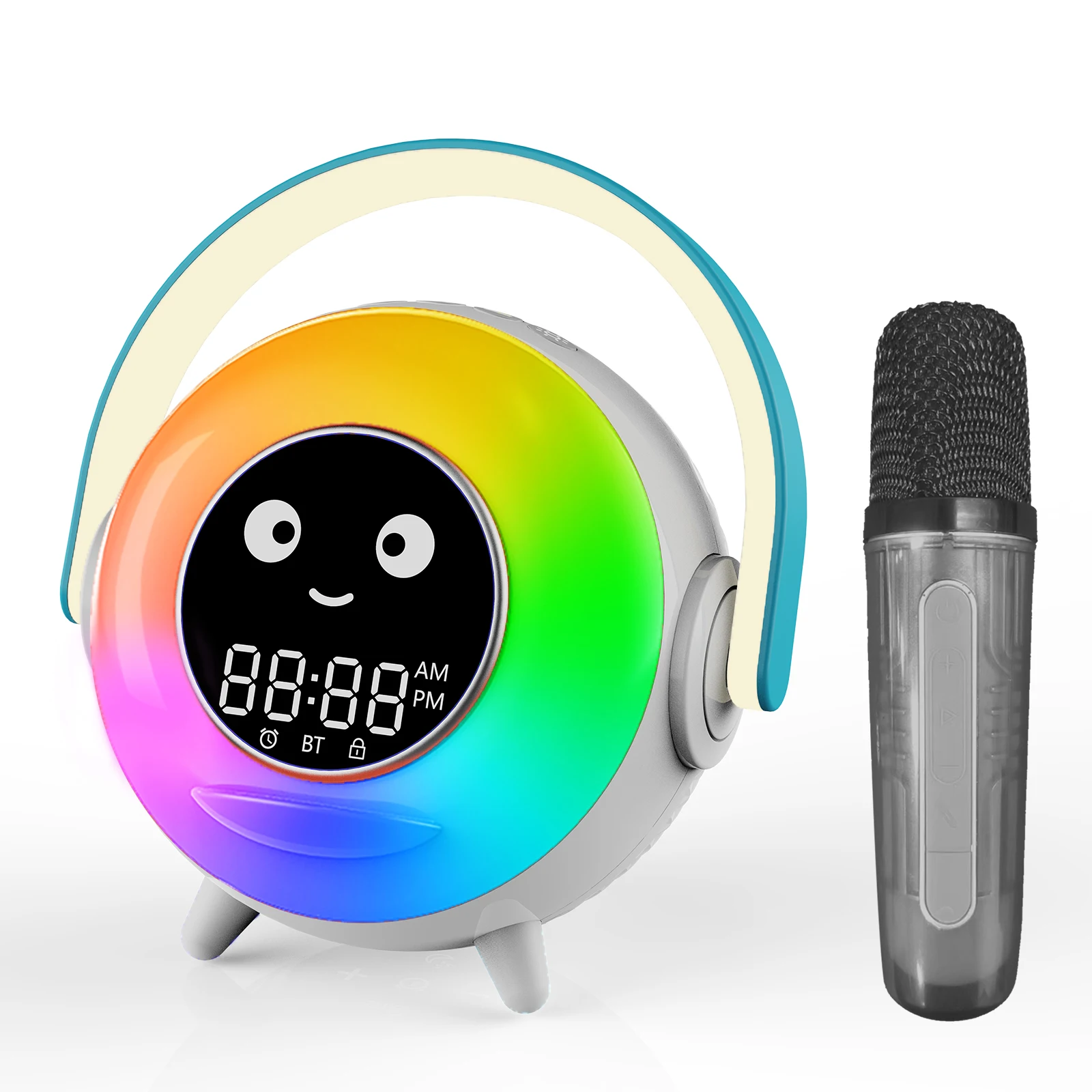 

Kids alarm clock karaokebluetooth speakerClock alarm