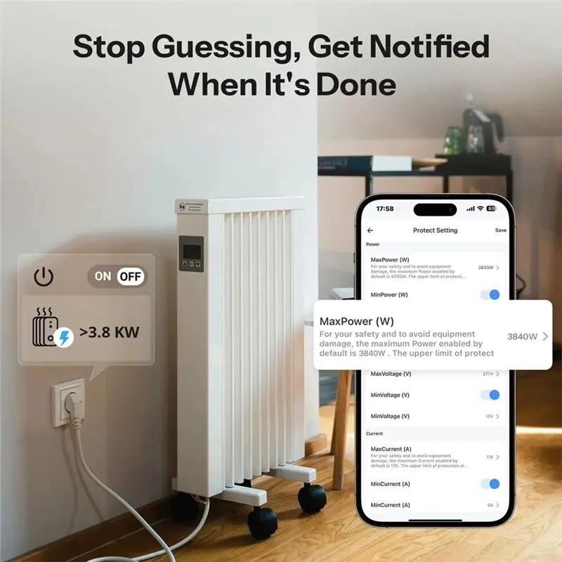 LLCS-MINI-ZB1GSP MINI ONE PM Zigbee Smart Switch 16A Power Consumption Monitoring, Billing, Tariff Optimization And Reporting