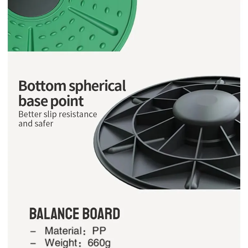 Hot Sale High Quality Fitness Equipment Waist Twisting Disc Plate Aerobic Exercise Balance Rotating Board for Yoga
