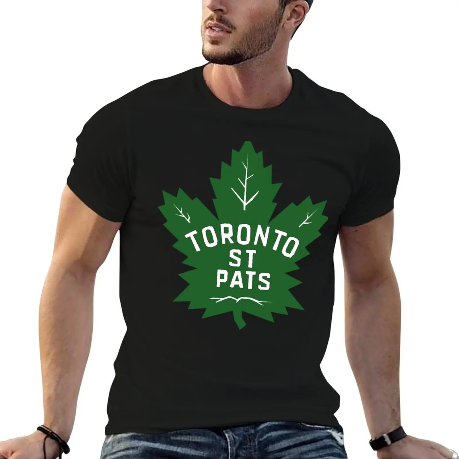 Toronto St. Pats leaf logo T-Shirt Work Utility Casual Tee Shirt