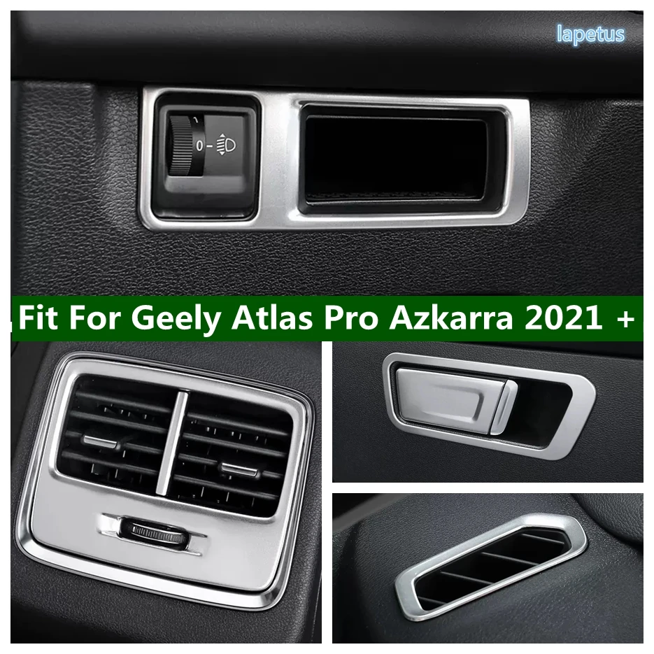 

Air Vent AC Outlet Decor Frame Head Light Lamp Switch Button Glove Box Handle Cover Trim For Geely Atlas Pro Azkarra 2021 2022