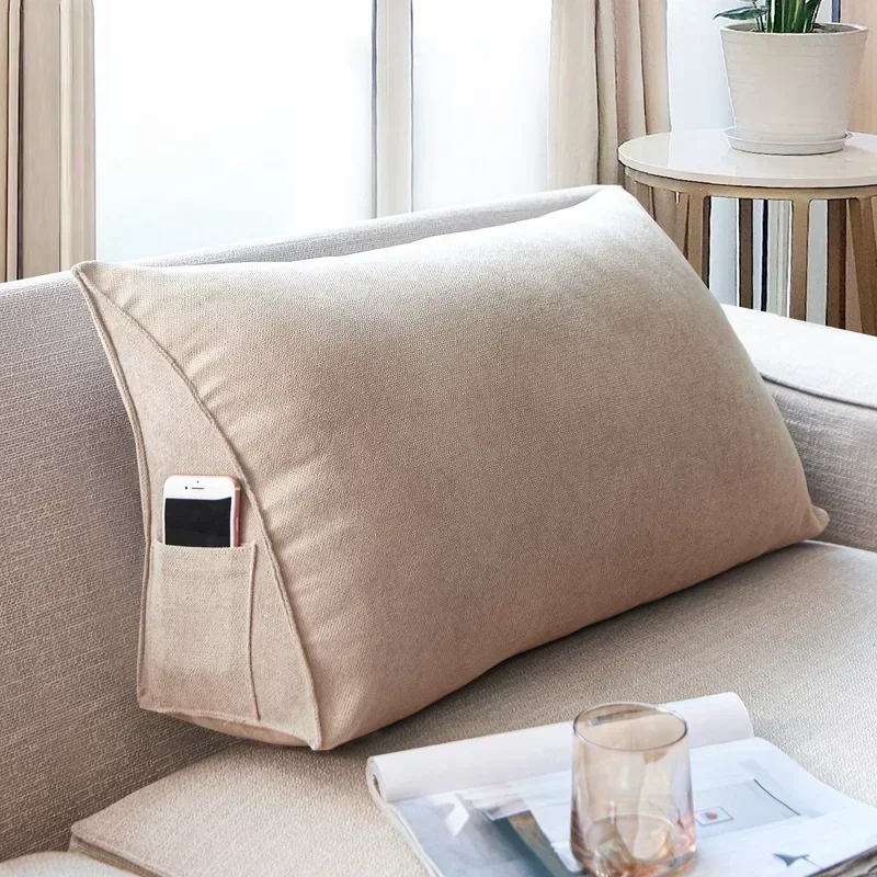 Headboard Wedge Pillow Bed Sofa Rest Reading Pillow Bolster Triangular Pillow Sitting in Bed-Backrest Positioning Support