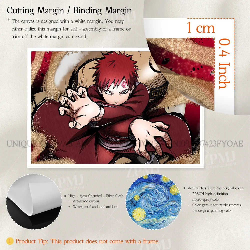 Japanische Anime Naruto Bilder Uchiha Madara Figuren Leinwand Malerei Wand Kunst Poster Drucken Wohnzimmer Home Decor Kein Rahmen – Detail 4