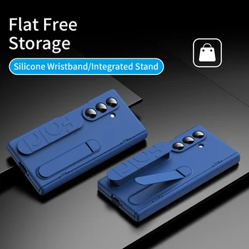 For Samsung Galaxy Z Fold 7 6 5 4 3 Original Phone Case Hinge Protective Cover With Stand…