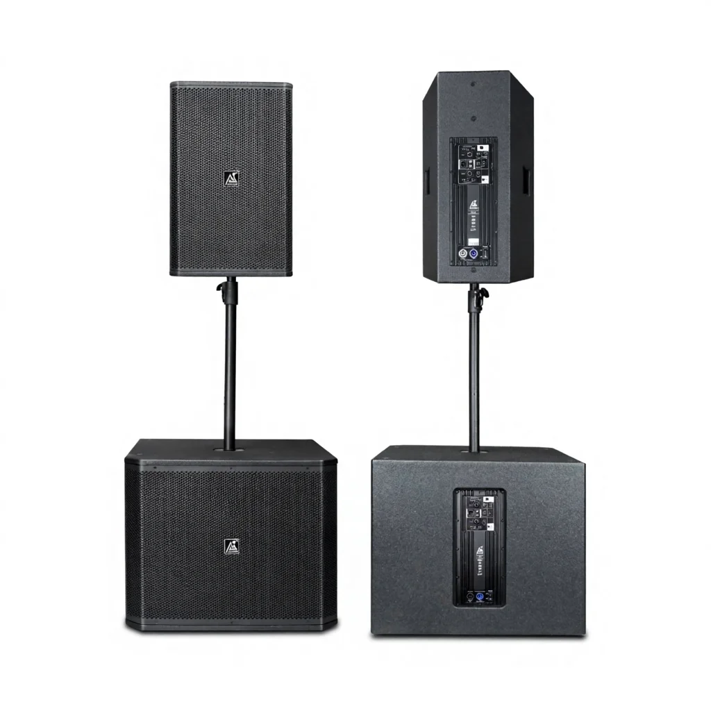 Professional Active Linear Array Sound Column Subwoofer Speaker 90V-230V China Origin Outdoor Stage Wedding Performance Sound