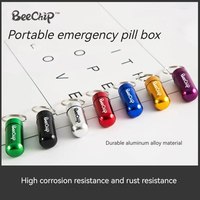 3PCS Mini Portable Travel Pill Box All-In-One Carrying Easily Clean Refill Pills Prevent Falling Out Pill Storage Container