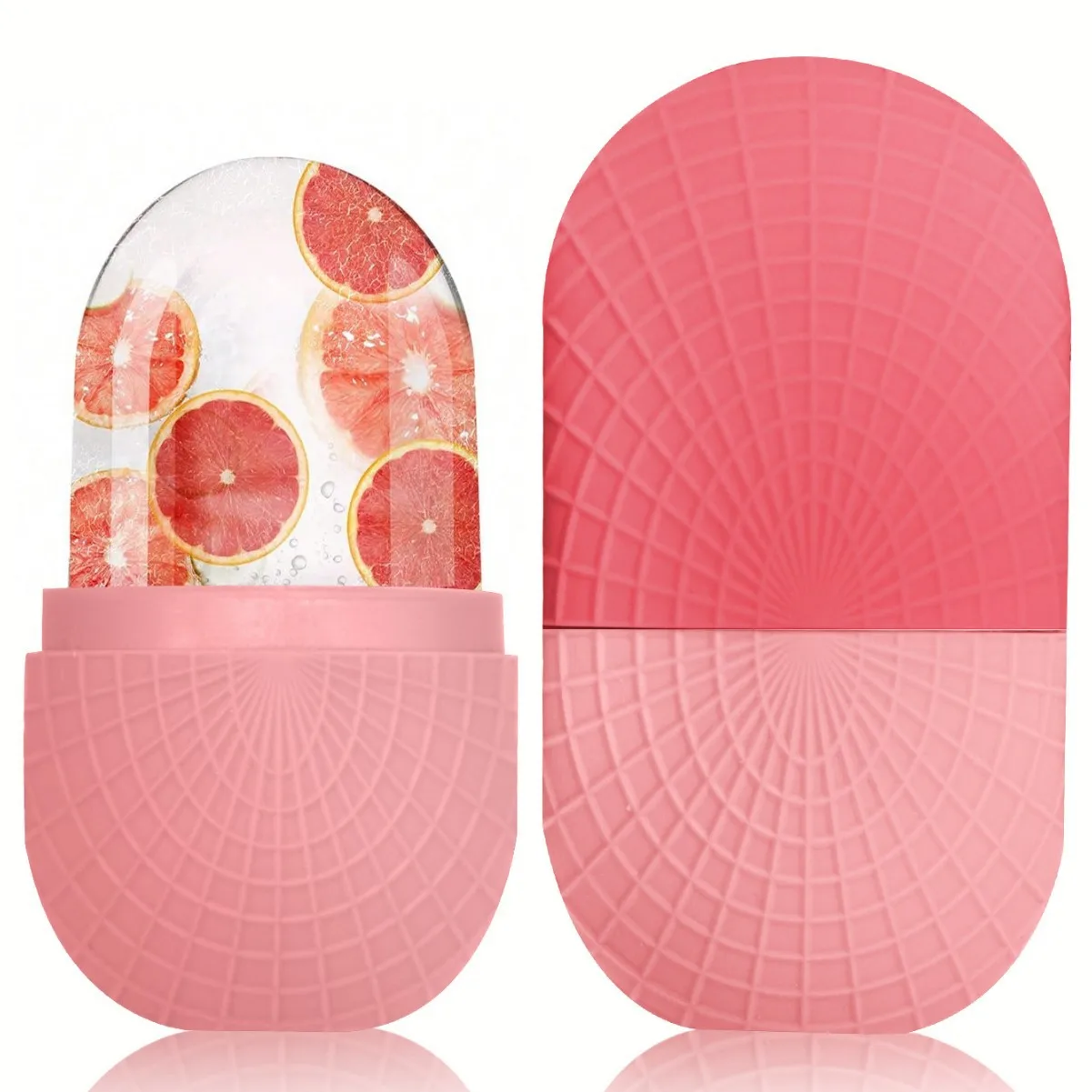 アイスローラー 顔の目用 シリコーンアイスモールド 冷却引き締め顔の皮膚アイスグリッド 漏れ防止 再利用可能なマッサージフェイシャルケアツール