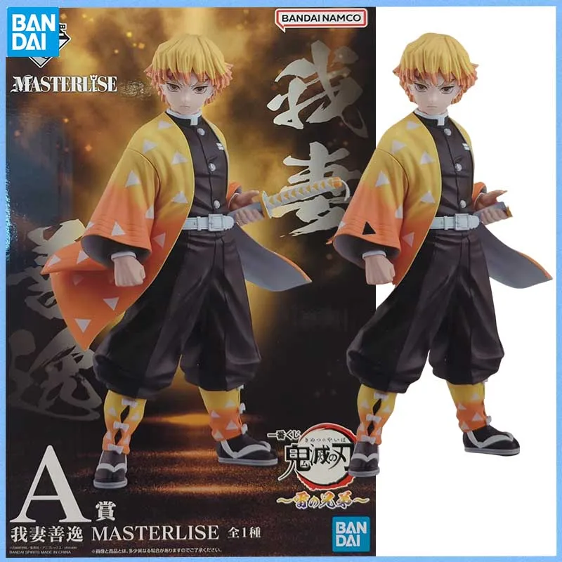 

BANDAI SPIRITS Ichiban KUJI Genuine Demon Slayer Agatsuma Zenitsu Аниме фигурка Передвижная игрушка Аниме Периферийная кукла для коллекционеров