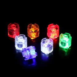 2pcs Light Brick Luminescent Lamp Accessories Round Led The Flash Luminous Building Block DIY Toys Colorful Color LED Lights