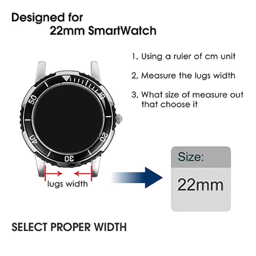 Sport Silicone Strap 22mm For Zeblaze Stratos 3 2 Ultra Wristband for Zeblaze Vibe 7 Pro/Btalk 2 3 Pro/Plus /Ares 3 Pro Bracelet