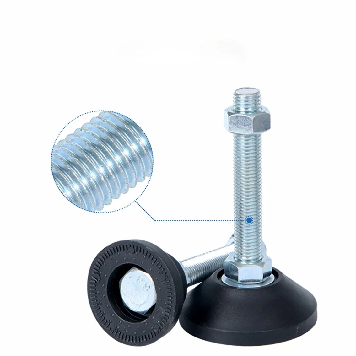 

1Pcs Adjustable Furniture Glide Leveling Feet Pad Dia 100MM Nylon Base fixed Joint Threaded M8 M10 M12