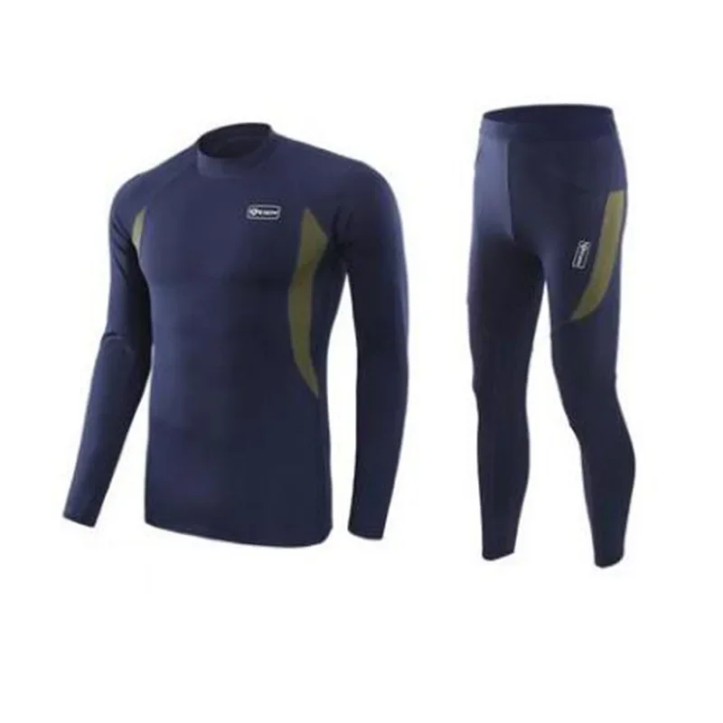 ESDY الرياضة في الهواء الطلق وظيفية الصدرية الصوف الدافئة الرجال البدلة التكتيكية الخريف/الشتاء الدفء النايلون ملابس داخلية طويلة فستان أطفال مع سروال داخلي #4