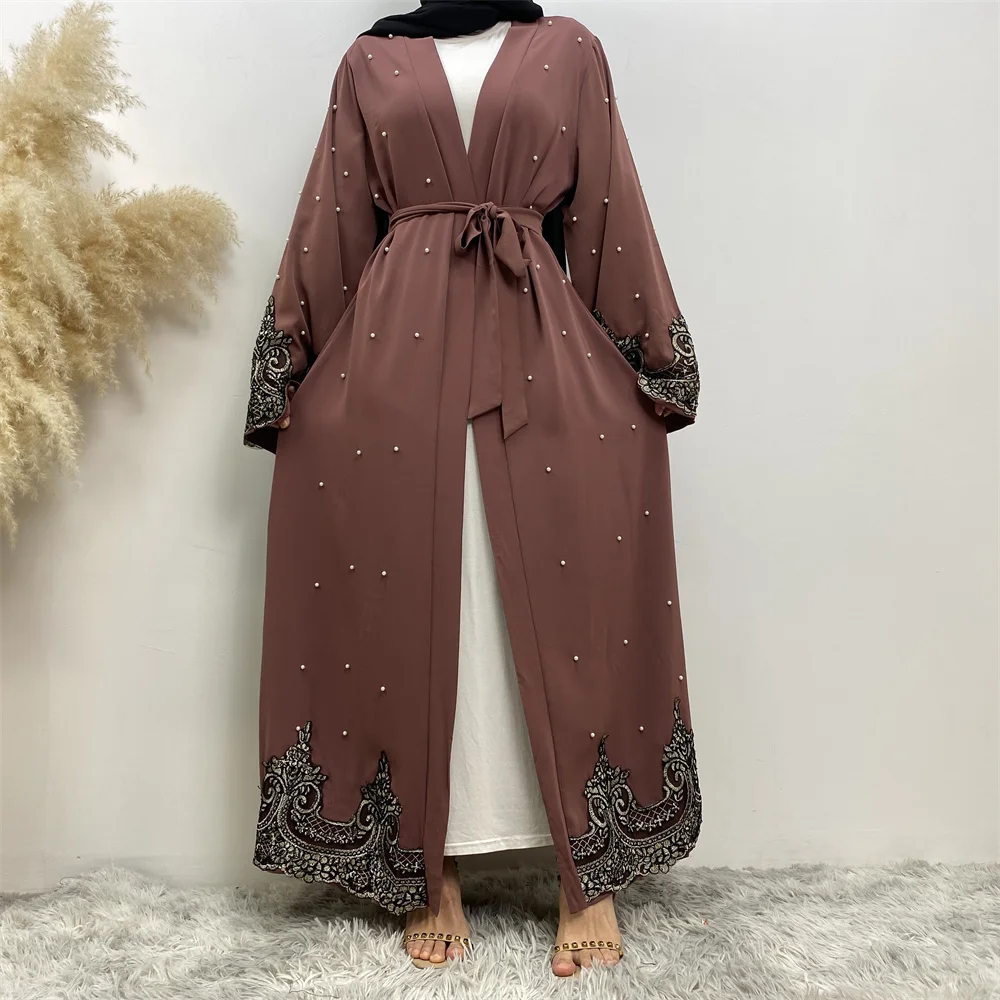 Modest Abaya Ramadan Dubai Robe Femme Musulmane Turkey Kaftan Islamic Clothing Muslim For Women Kimono Caftan Marocain Cardigan