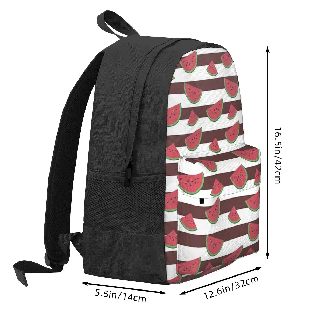 Mochilas con patrón de rebanadas de sandía roja Simple para niños y niñas, mochilas escolares de dibujos animados, mochila para computadora portátil, bolsa de hombro